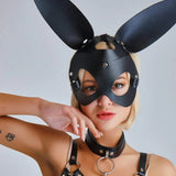 Leather Bunny Mask
