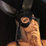 Leather Bunny Mask